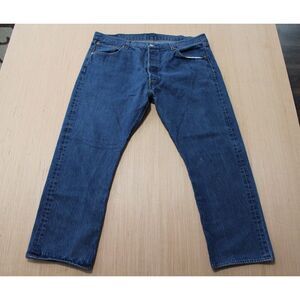 Levi's Jeans Mens‎ 42x30 Blue Denim 501 Orginal Fit Stretch American Cowboy